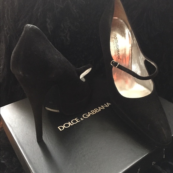 Black suede dolce and gabbana shoes - Picture 4 of 7